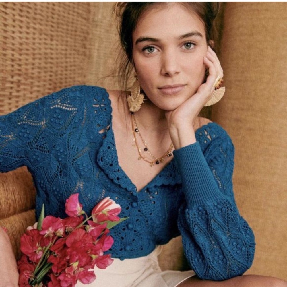 Sezane Anika sweater in Azul